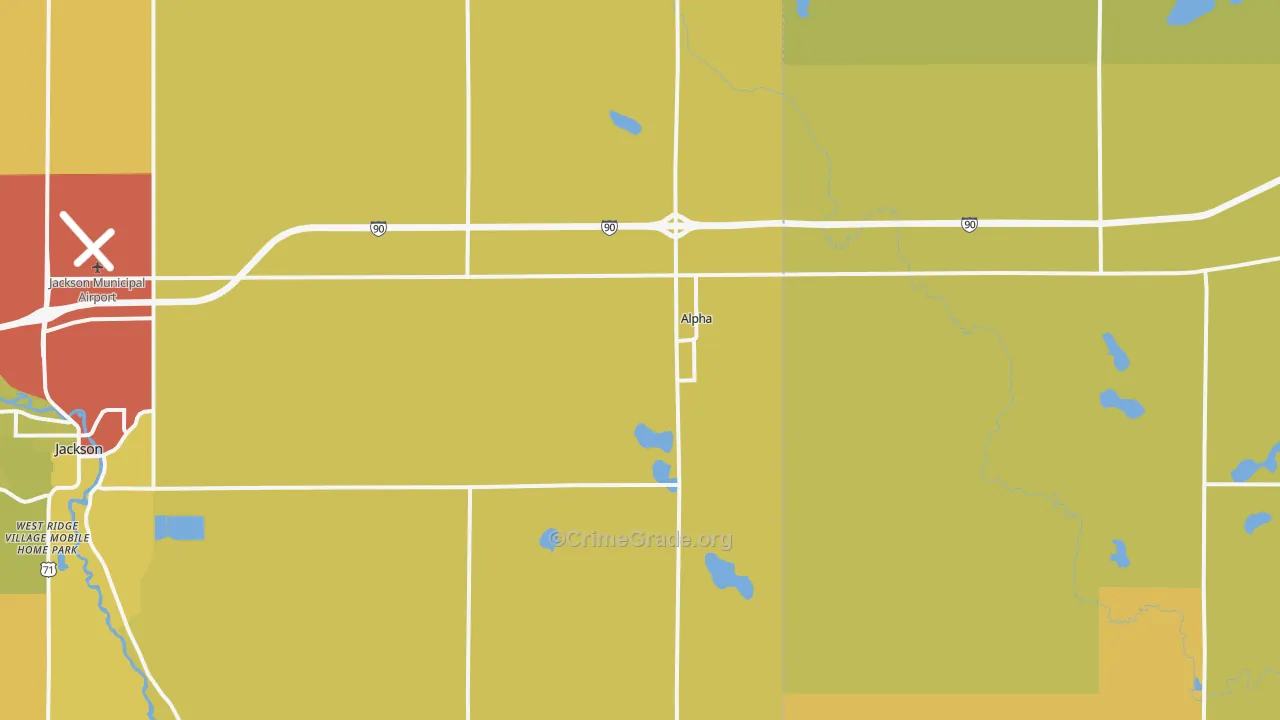 56111, MN Map of Drug-Related Crime Rates