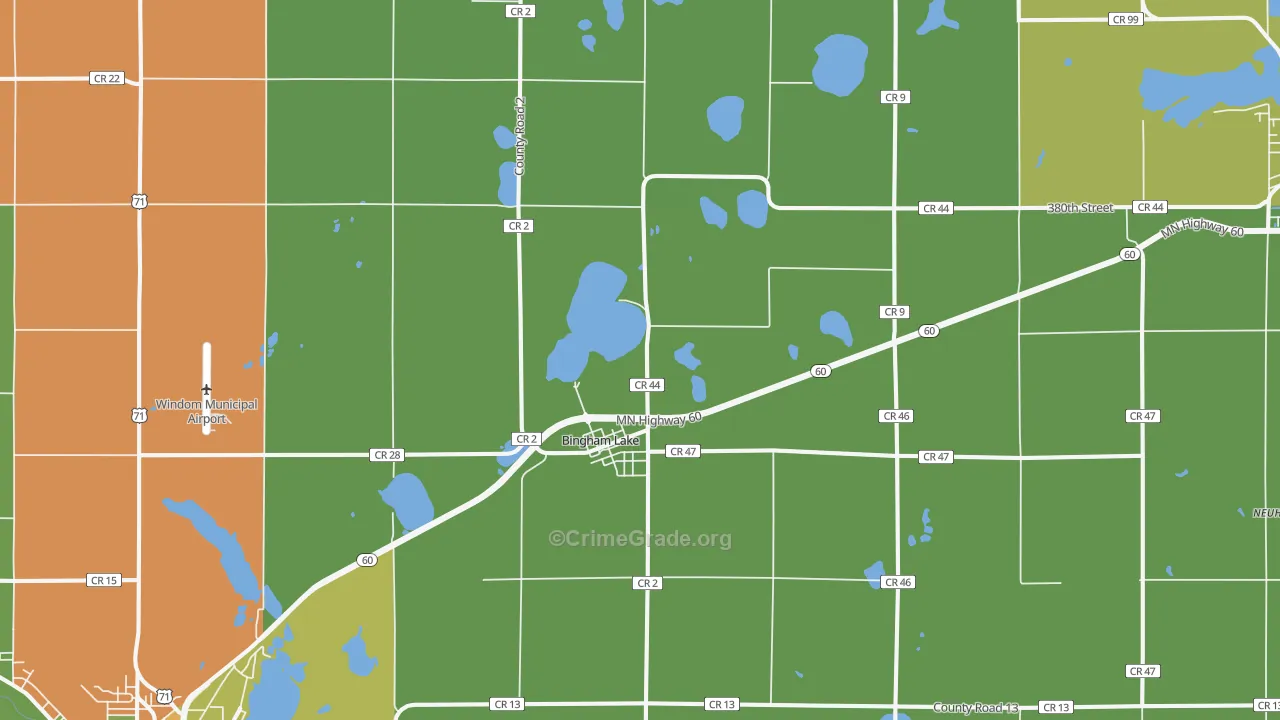 56118, MN Map of Drug-Related Crime Rates