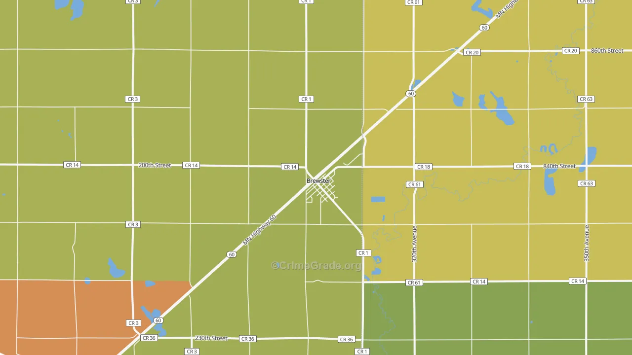 56119, MN Map of Drug-Related Crime Rates