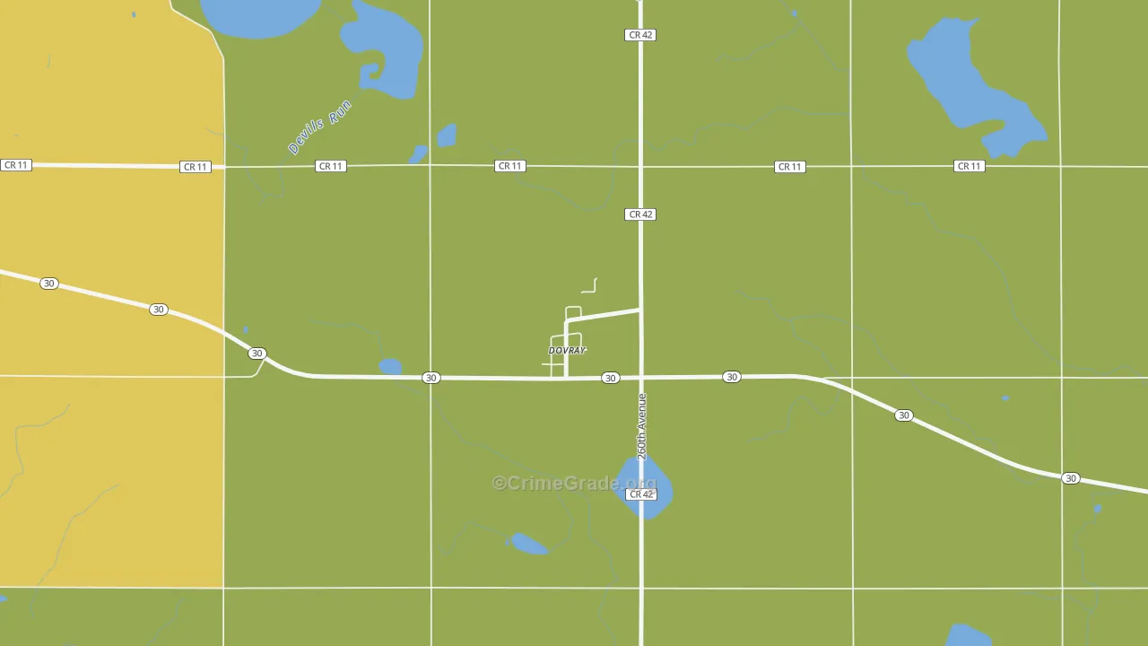 56125, MN Map of Drug-Related Crime Rates