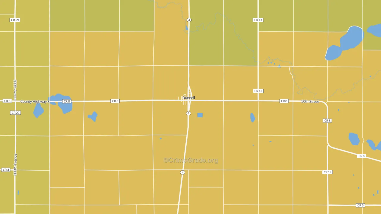 56127, MN Map of Drug-Related Crime Rates