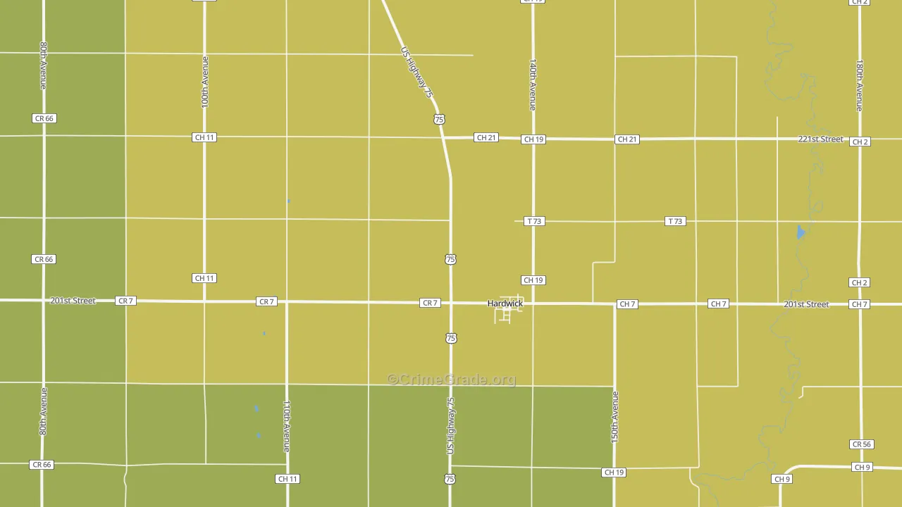 56134, MN Map of Drug-Related Crime Rates
