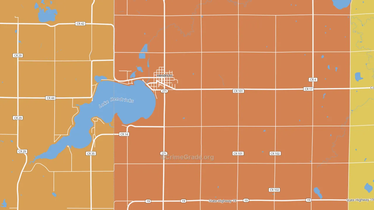 56136, MN Map of Drug-Related Crime Rates
