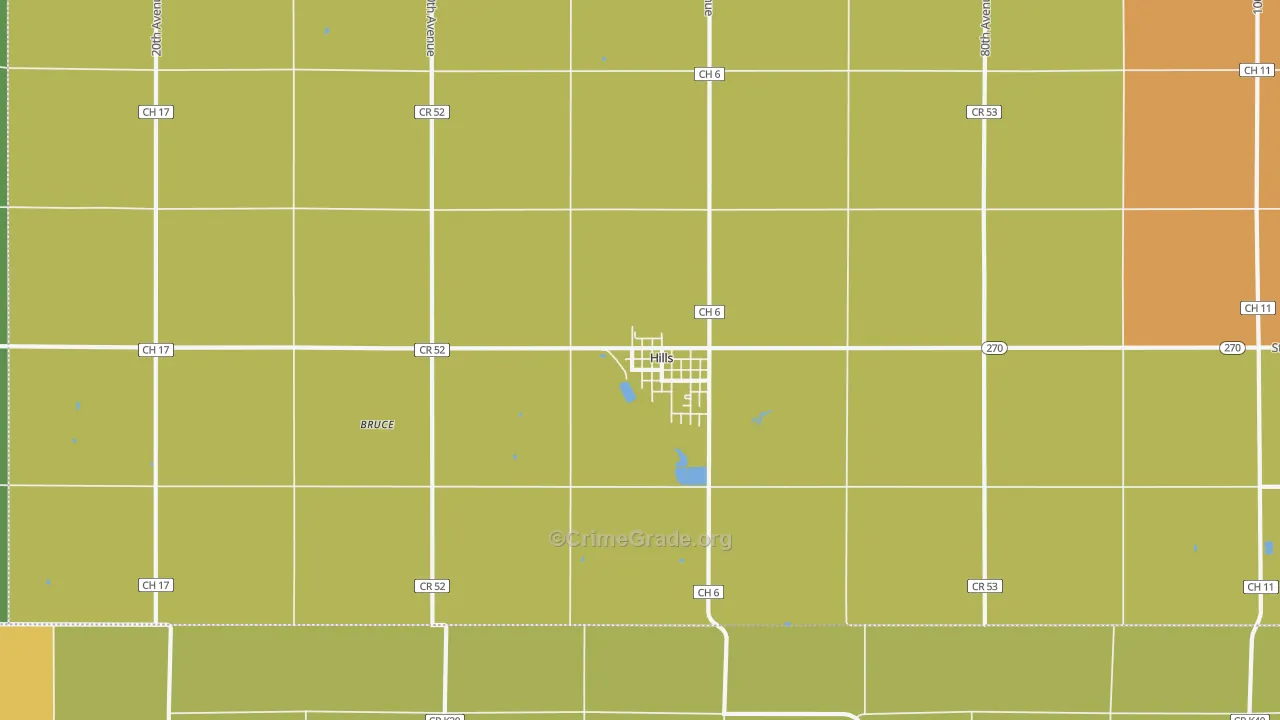 56138, MN Map of Drug-Related Crime Rates