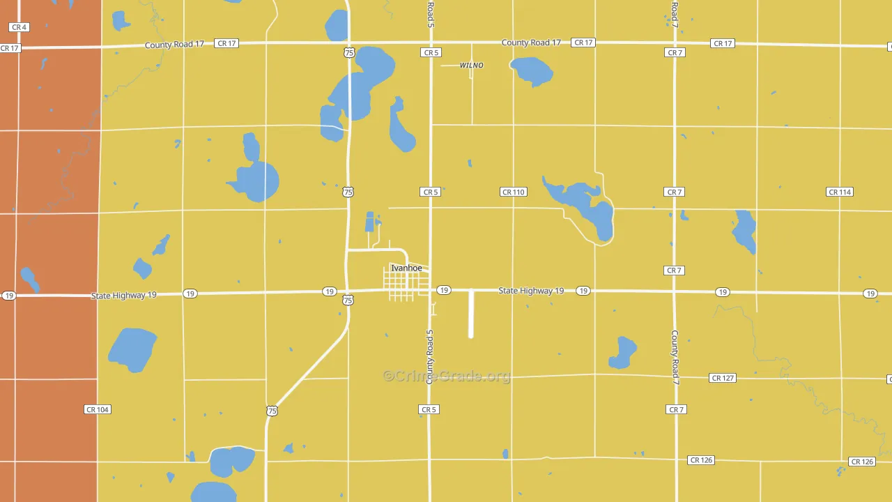 56142, MN Map of Drug-Related Crime Rates