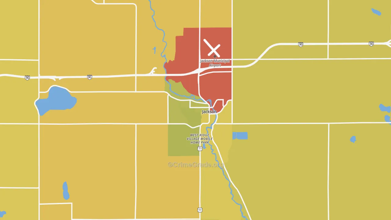 56143, MN Map of Drug-Related Crime Rates