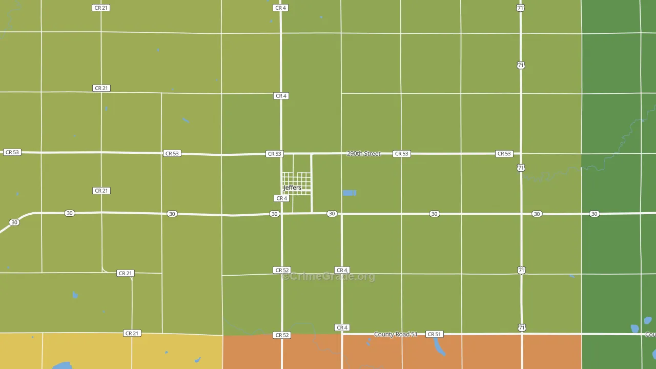 56145, MN Map of Drug-Related Crime Rates