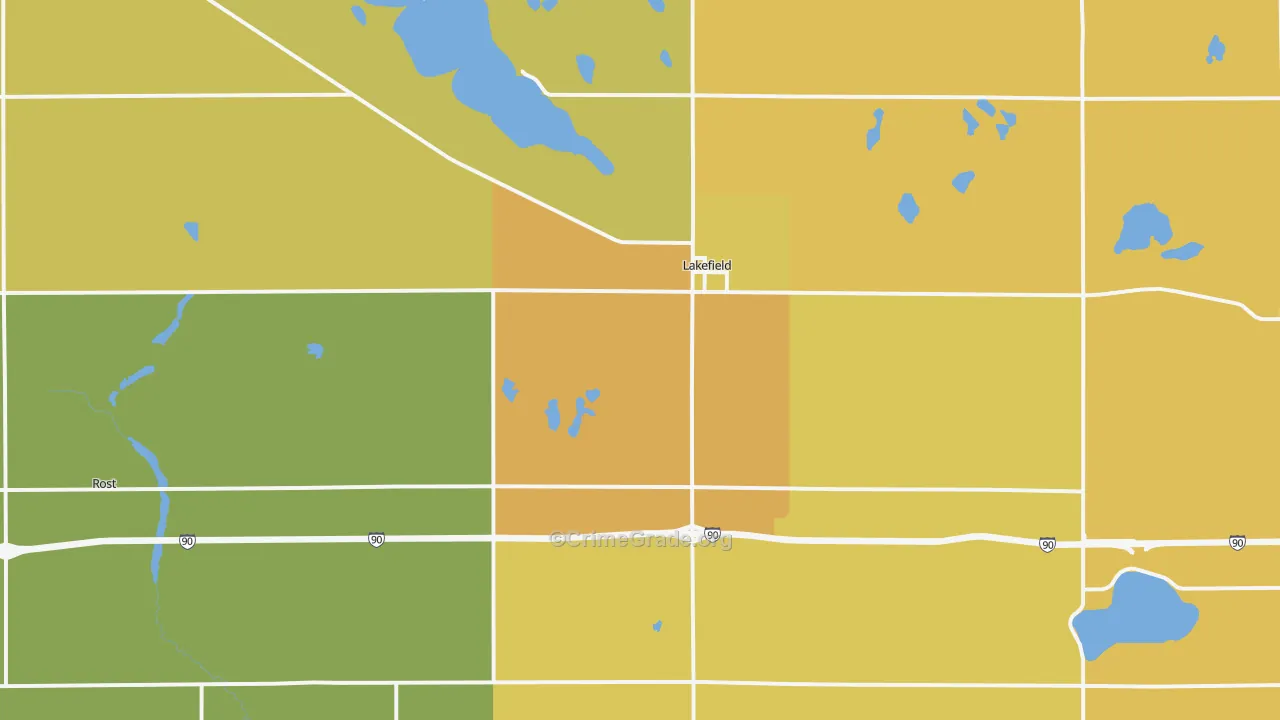 56150, MN Map of Drug-Related Crime Rates