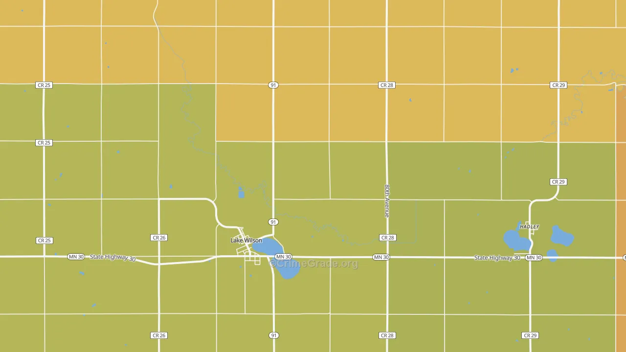 56151, MN Map of Drug-Related Crime Rates