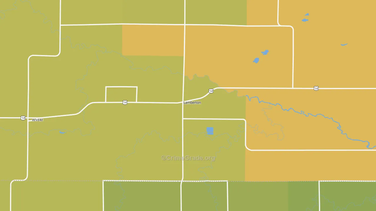 56152, MN Map of Drug-Related Crime Rates