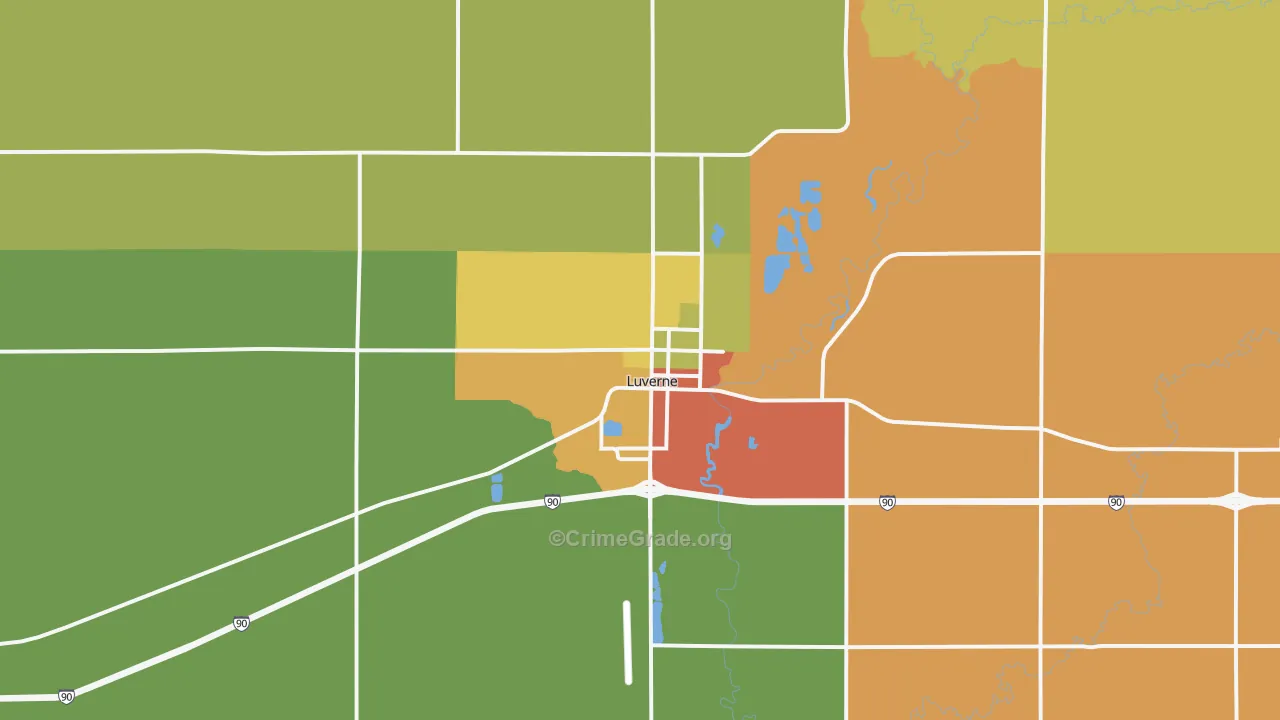 56156, MN Map of Drug-Related Crime Rates