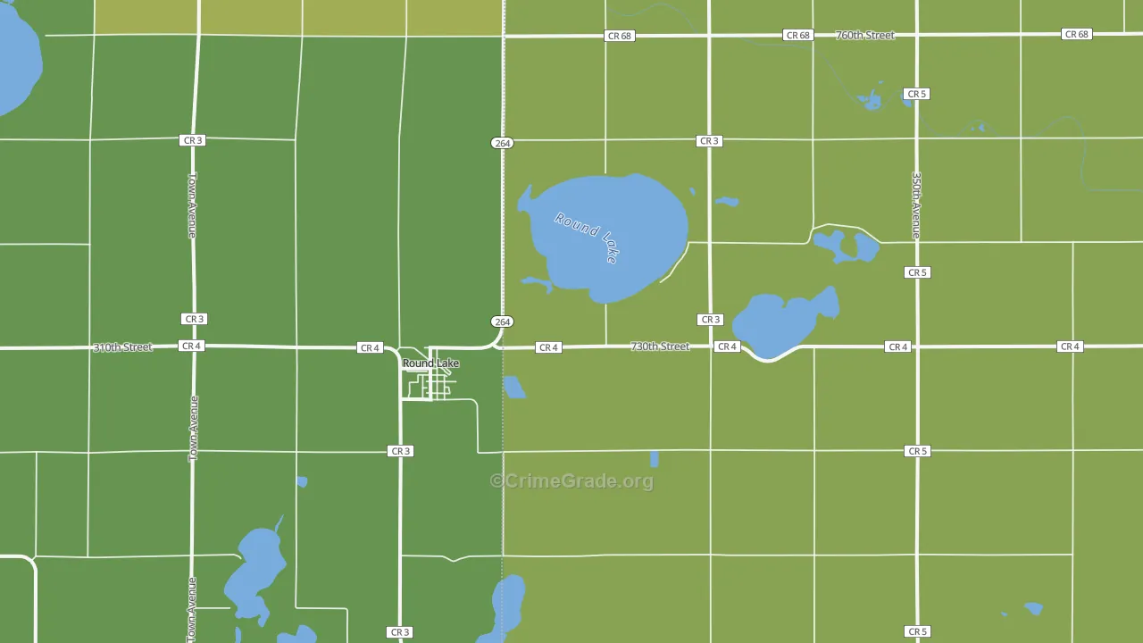 56167, MN Map of Drug-Related Crime Rates