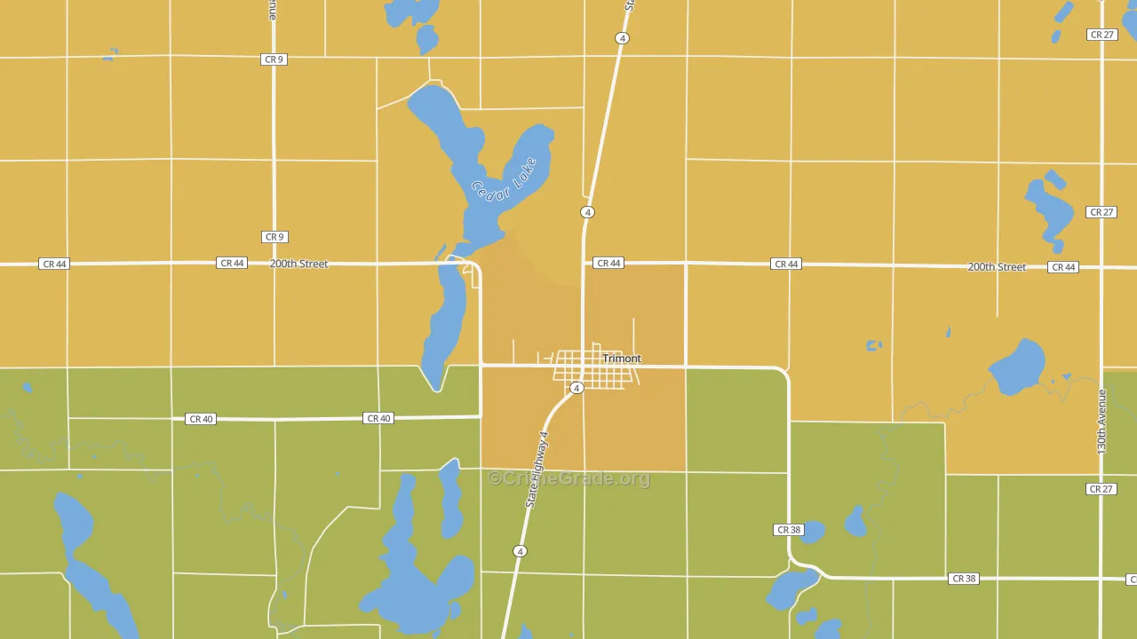 56176, MN Map of Drug-Related Crime Rates