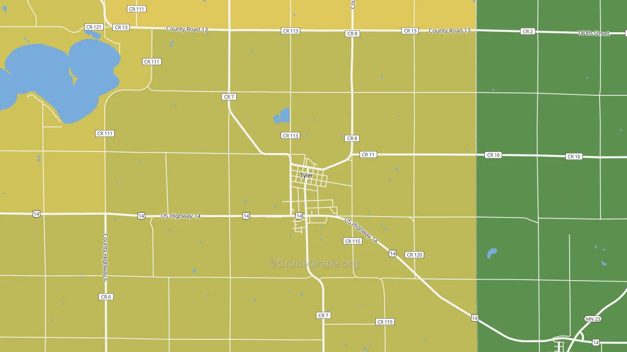 56178, MN Map of Drug-Related Crime Rates