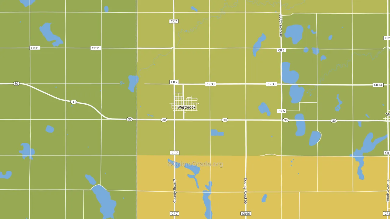 56183, MN Map of Drug-Related Crime Rates