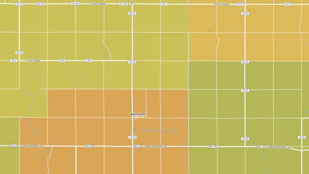 56186, MN Map of Drug-Related Crime Rates