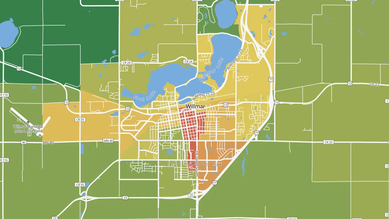 56201, MN Map of Drug-Related Crime Rates