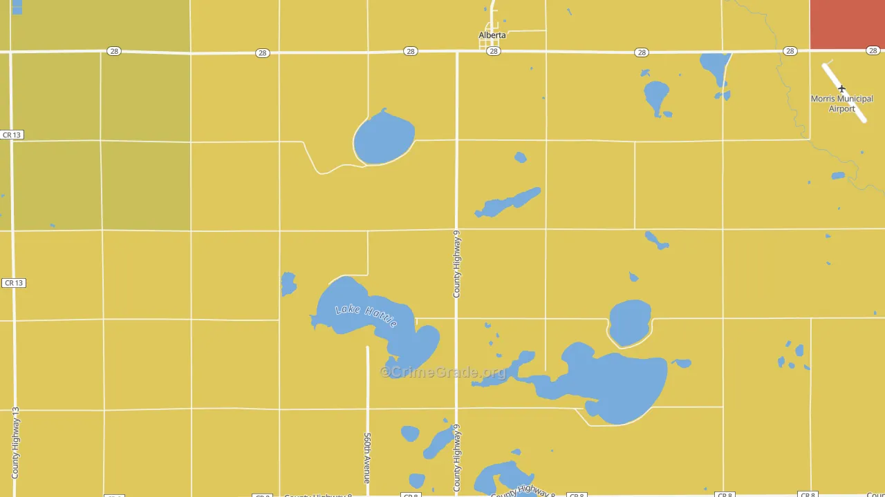 56207, MN Map of Drug-Related Crime Rates
