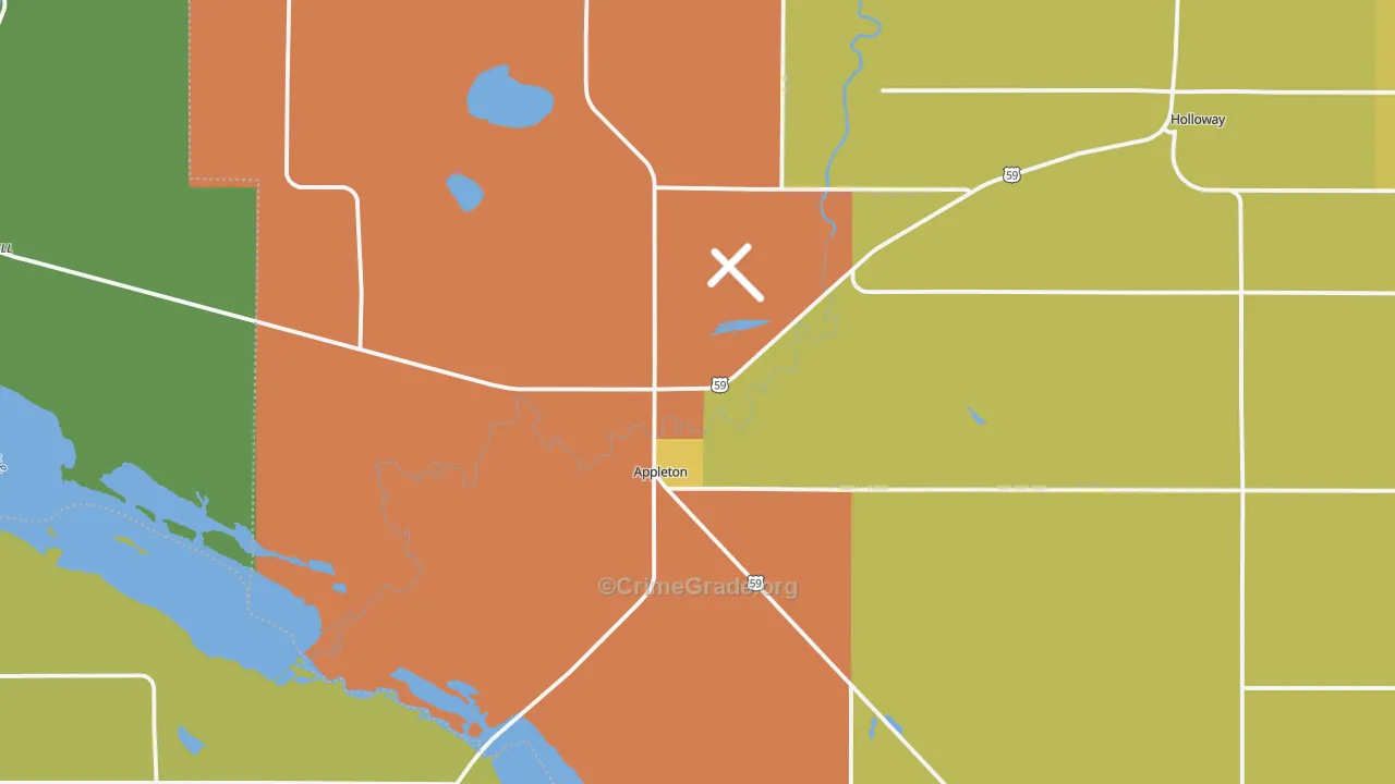 56208, MN Map of Drug-Related Crime Rates