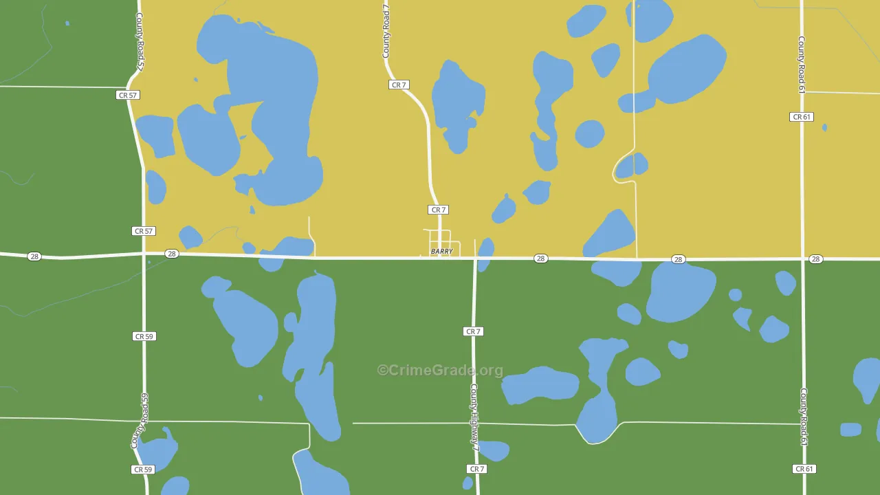 56210, MN Map of Drug-Related Crime Rates