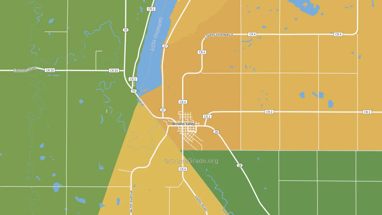 56219, MN Map of Drug-Related Crime Rates