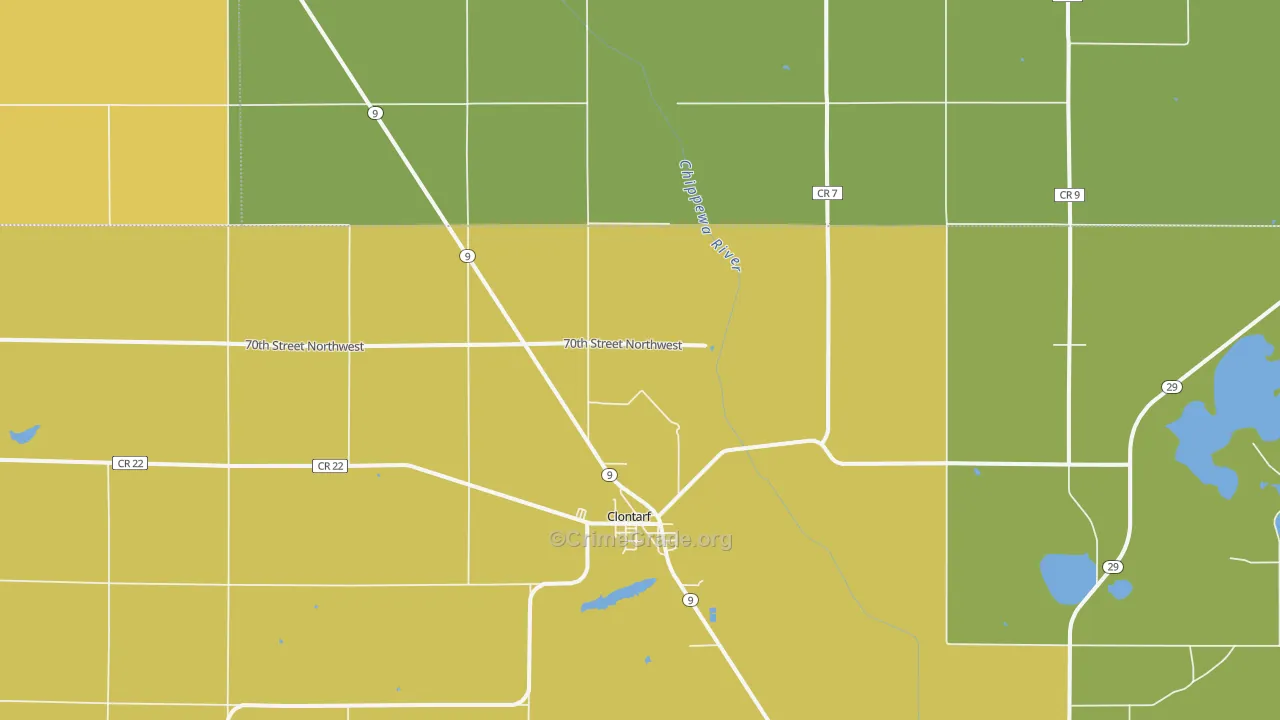 56226, MN Map of Drug-Related Crime Rates