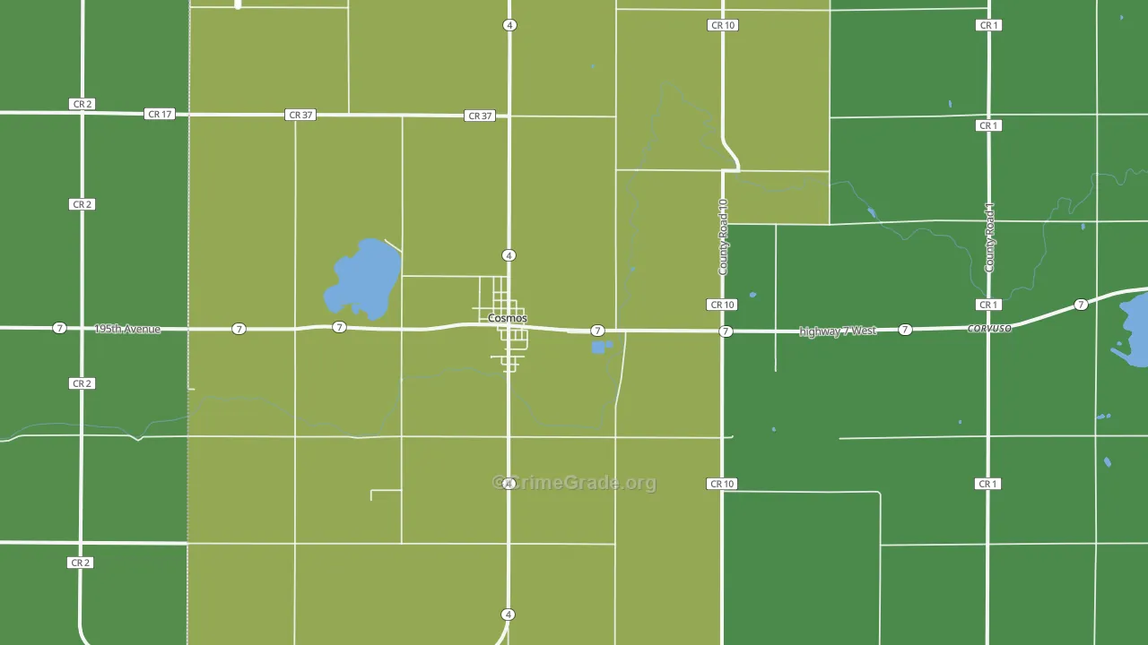 56228, MN Map of Drug-Related Crime Rates