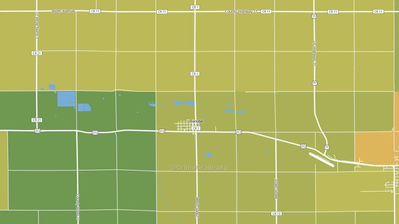 56230, MN Map of Drug-Related Crime Rates