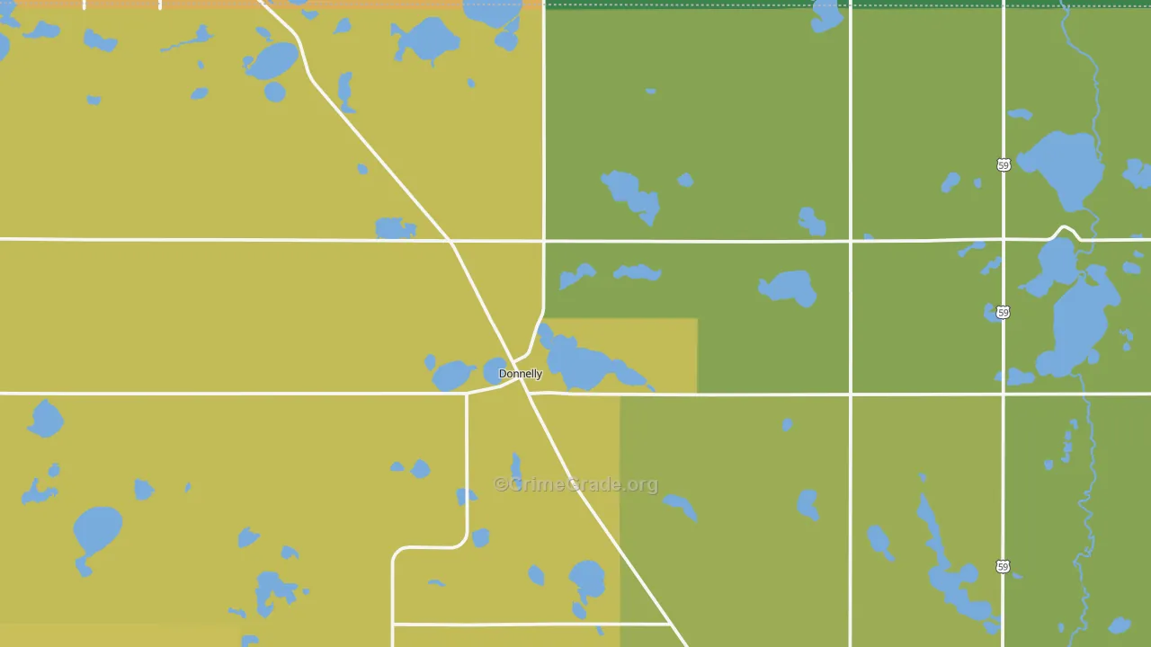 56235, MN Map of Drug-Related Crime Rates