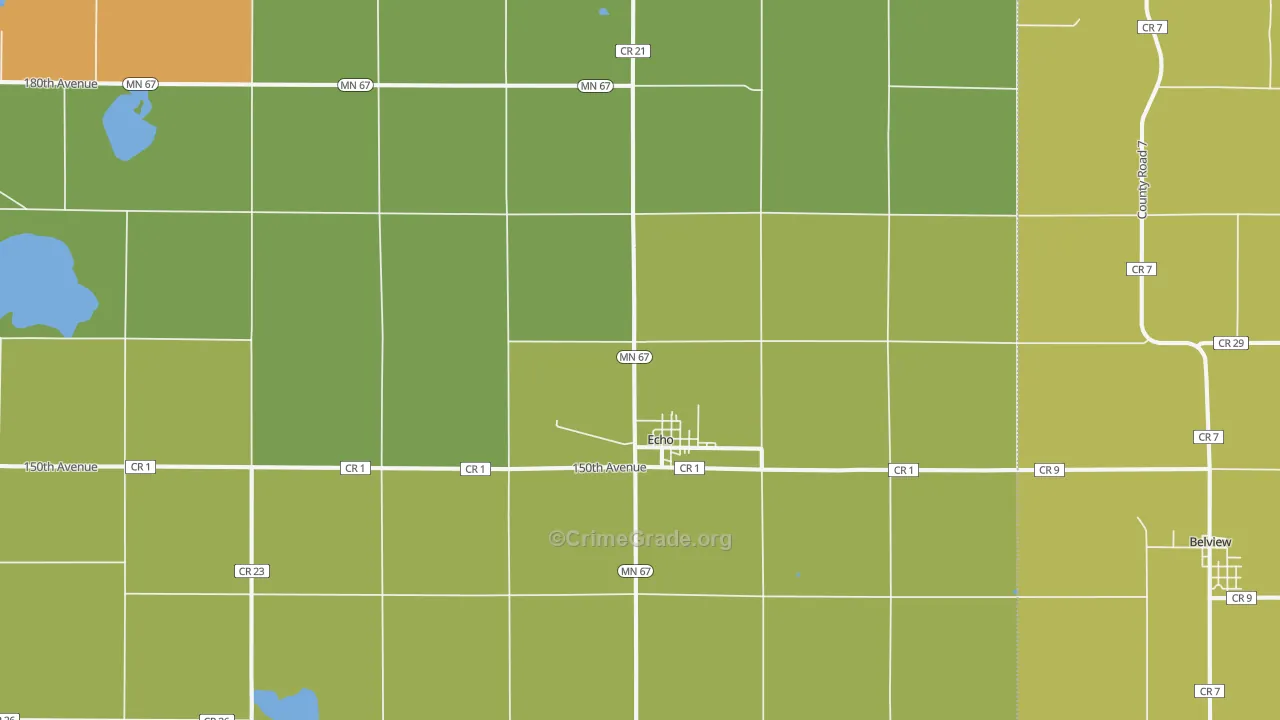 56237, MN Map of Drug-Related Crime Rates