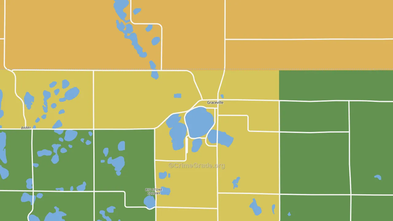 56240, MN Map of Drug-Related Crime Rates