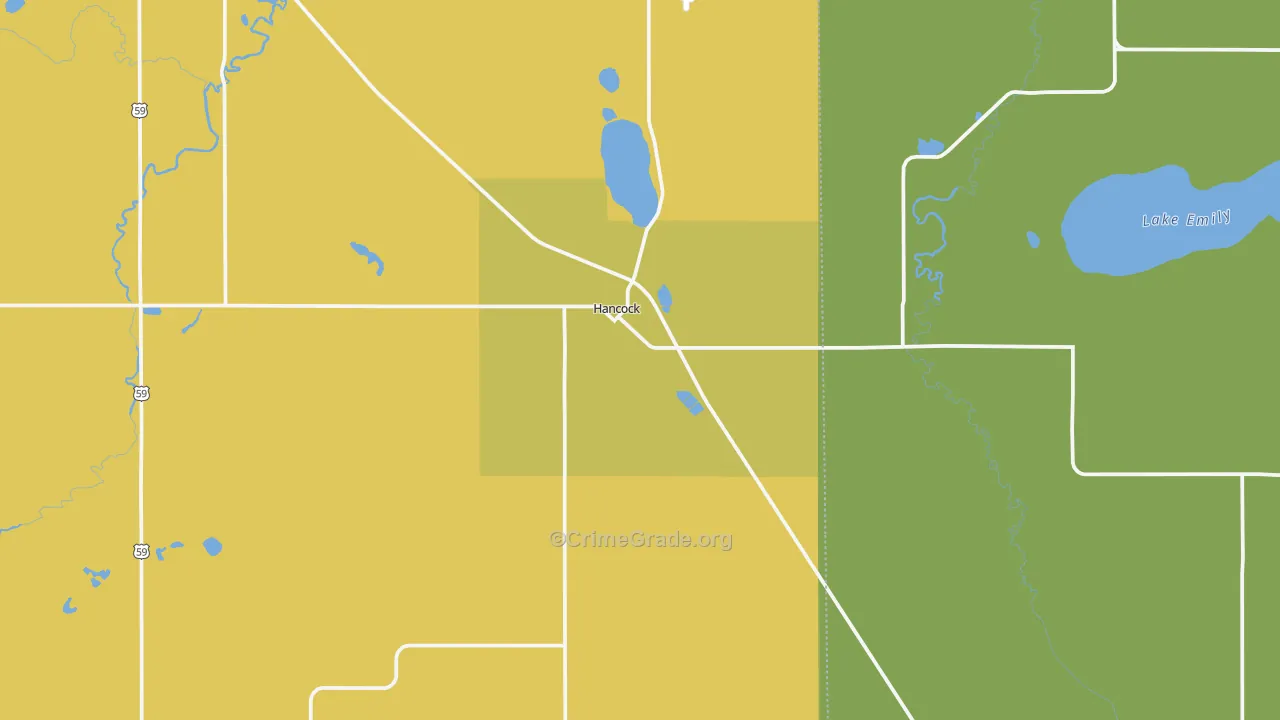 56244, MN Map of Drug-Related Crime Rates