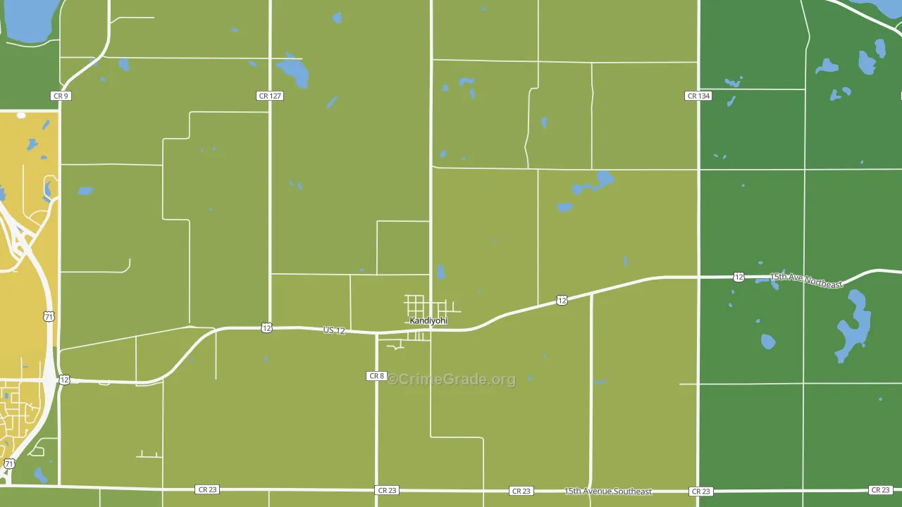 56251, MN Map of Drug-Related Crime Rates
