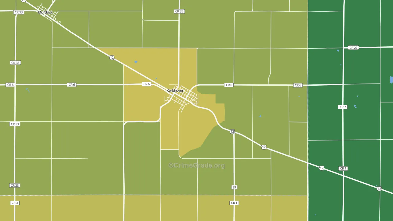 56252, MN Map of Drug-Related Crime Rates