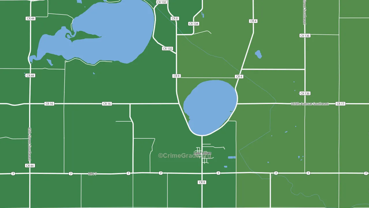 56253, MN Map of Drug-Related Crime Rates