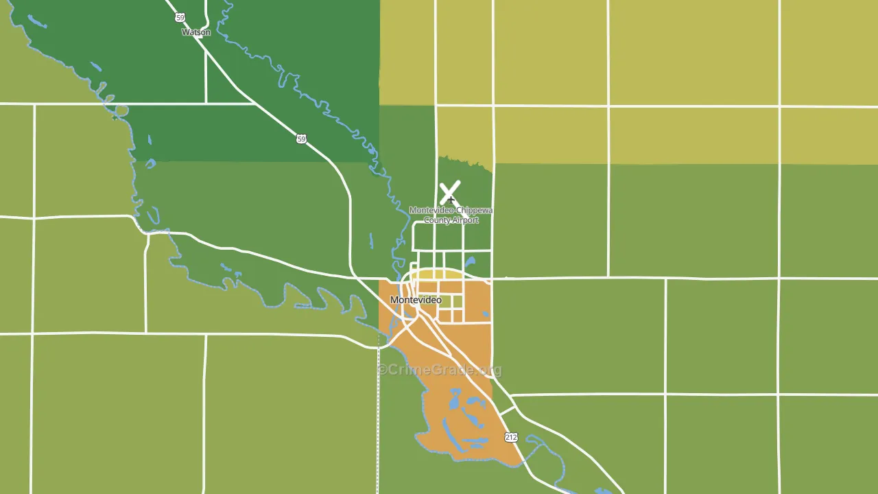 56265, MN Map of Drug-Related Crime Rates