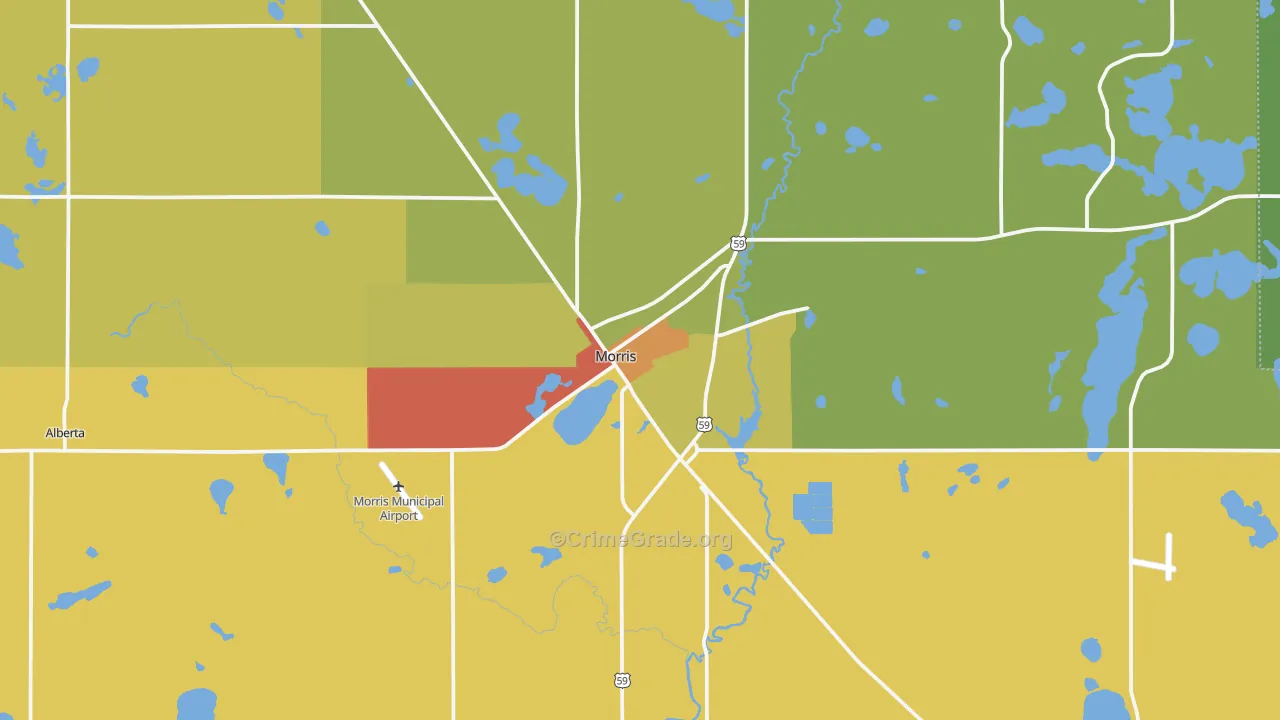 56267, MN Map of Drug-Related Crime Rates
