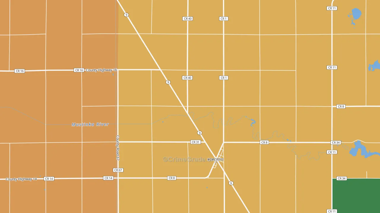 56274, MN Map of Drug-Related Crime Rates