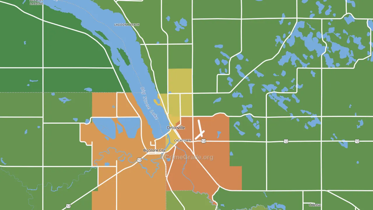 56278, MN Map of Drug-Related Crime Rates