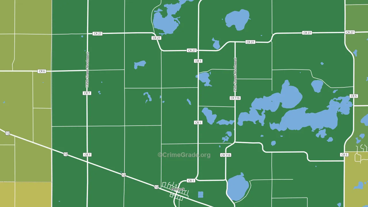 56279, MN Map of Drug-Related Crime Rates