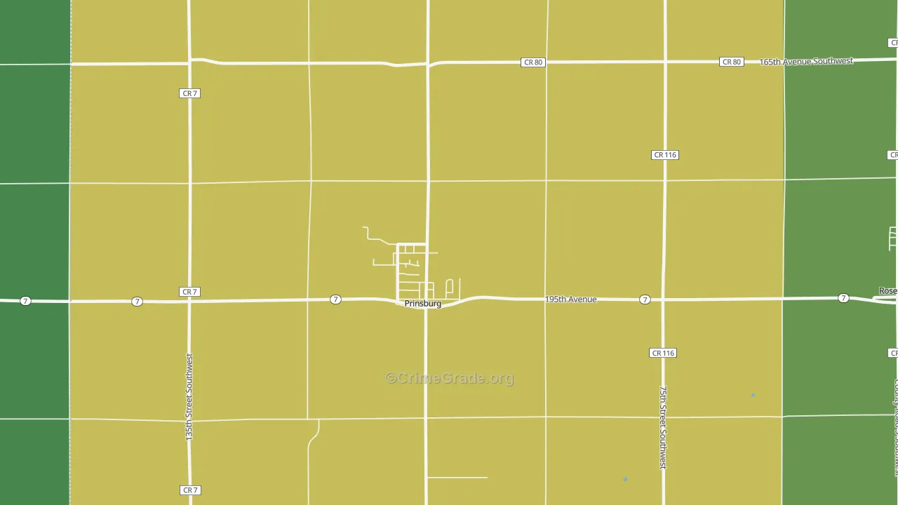 56281, MN Map of Drug-Related Crime Rates
