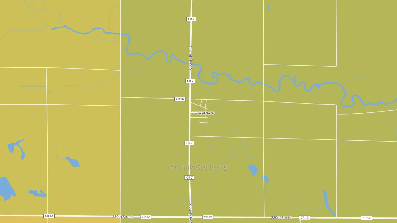 56287, MN Map of Drug-Related Crime Rates