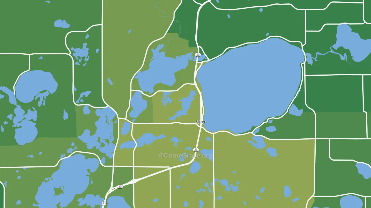 56288, MN Map of Drug-Related Crime Rates