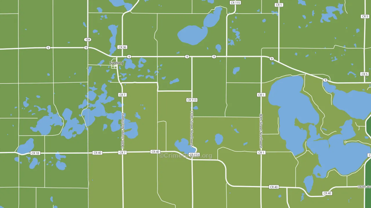 56289, MN Map of Drug-Related Crime Rates