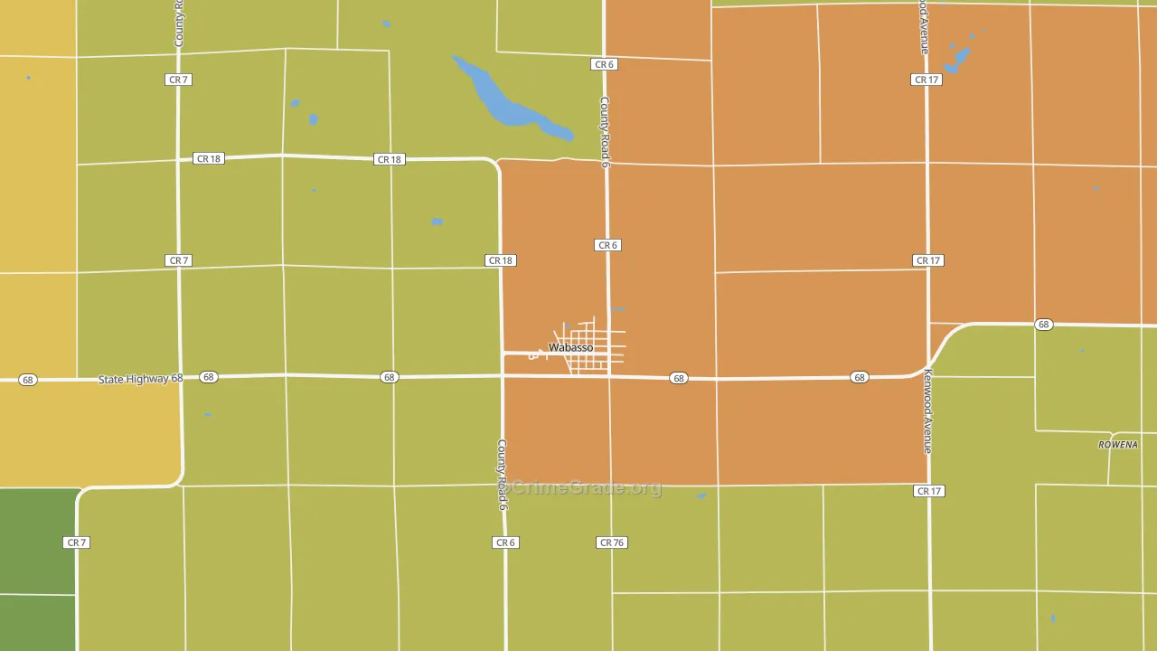 56293, MN Map of Drug-Related Crime Rates