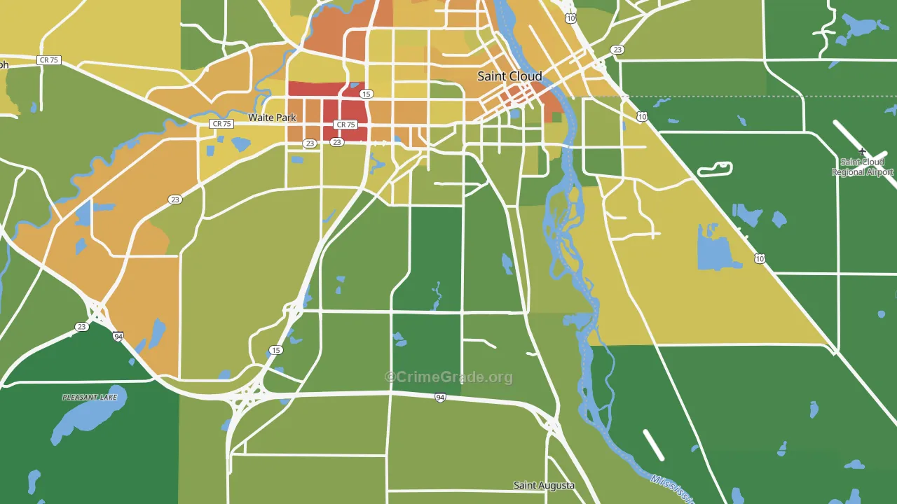 56301, MN Map of Drug-Related Crime Rates