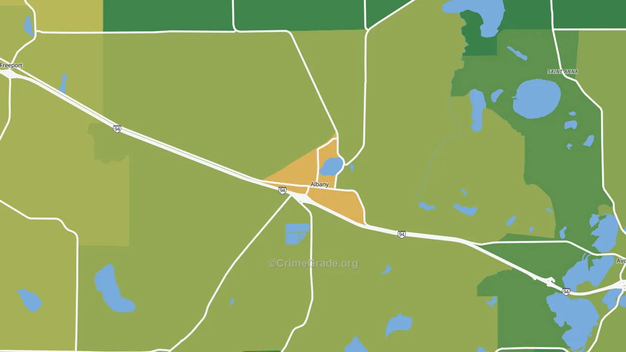 56307, MN Map of Drug-Related Crime Rates