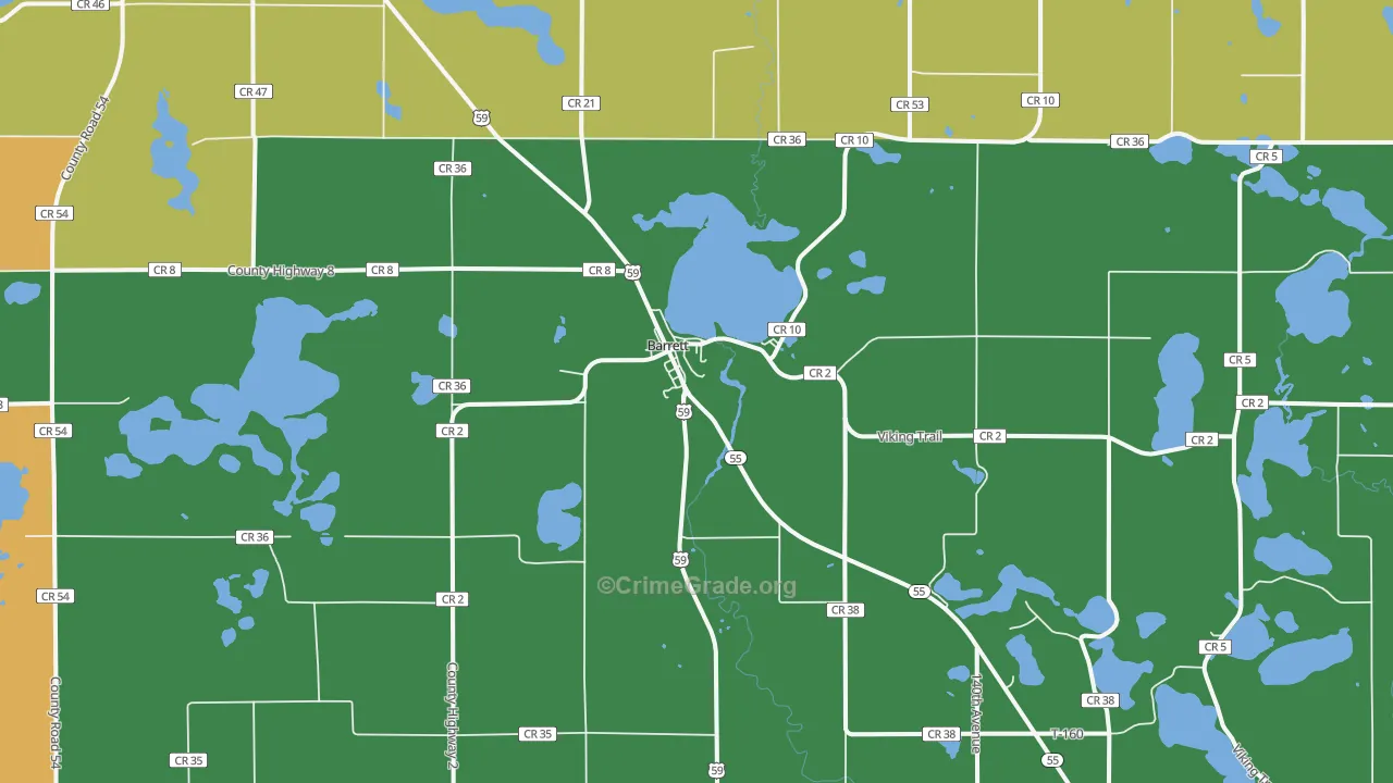 56311, MN Map of Drug-Related Crime Rates