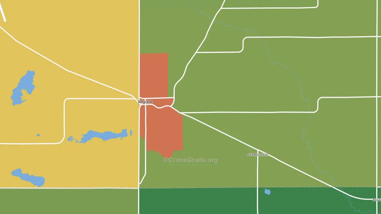 56312, MN Map of Drug-Related Crime Rates