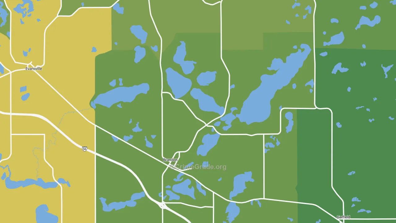 56315, MN Map of Drug-Related Crime Rates